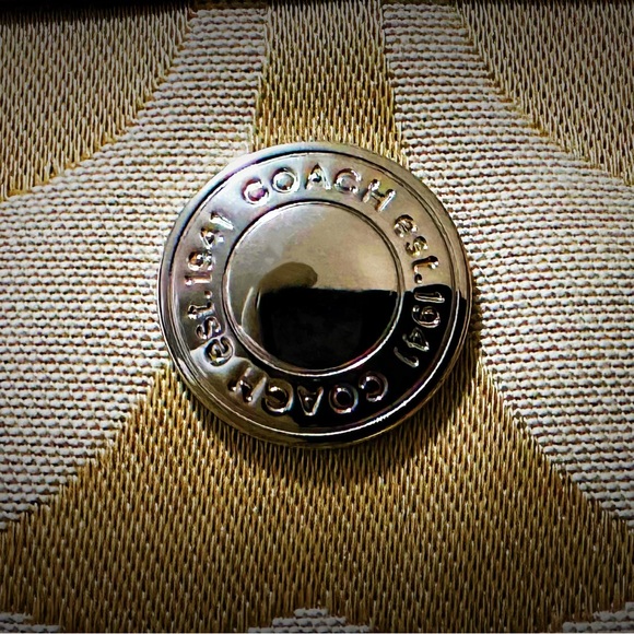 Vintage Y2K Coach Shoulder Bag beige color Shoulder Bag new without tags - Picture 14 of 17